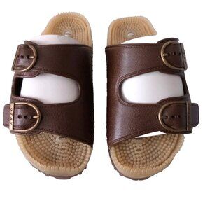 NWOT Japanese Women's Reflexology Acupressure Foot Massage Sandals Comfort US 5